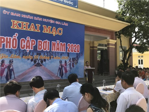 Khai mạc lớp phổ cập bơi hè 2020 cho thiếu nhi Đa Tốn.